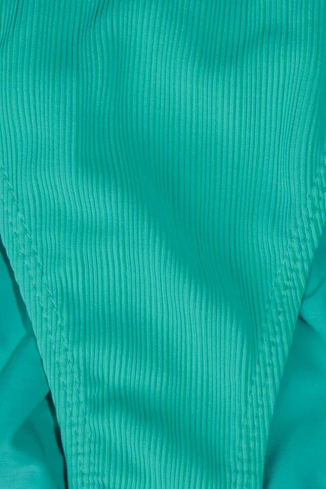 Vix Paula Hermanny String Knot Ribbed Bikini Bottoms in Turquoise, photo 4 of 4 from THE OUTNET