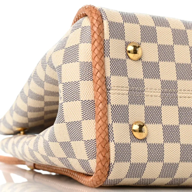 Louis Vuitton Damier Azur Propriano Rose Ballerine in Pink Canvas from FASHIONPHILE, photo 9 of 11