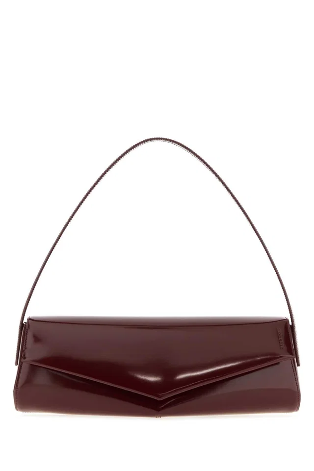 Jil Sander Flap Shoulder Bag — Brown in Brown Calfskin from HEWI