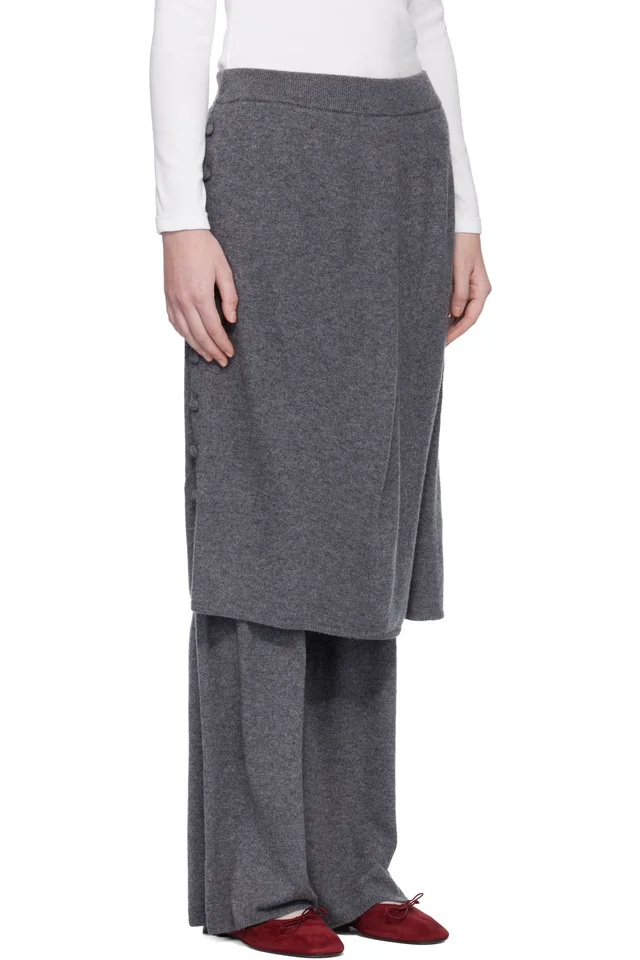 LISA YANG Gray 'The Payton' Trousers, photo 2 of 4 from SSENSE