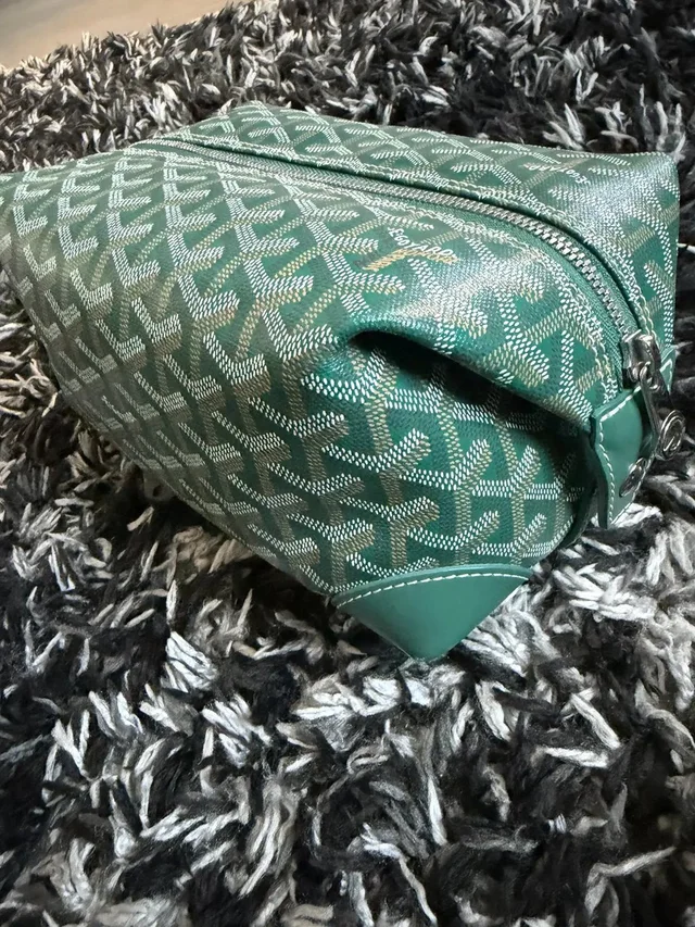 Goyard Bowling 25 Bag Pouch Study All Photos & Description in green from Grailed