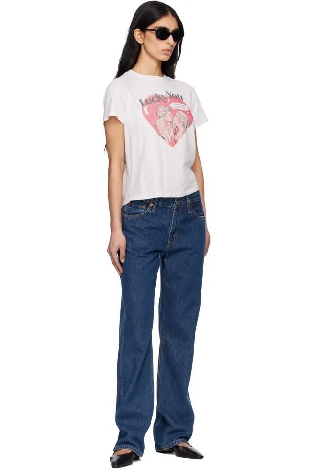 Re/Done Blue 90s Mid Rise Loose Jeans, photo 4 of 4 from SSENSE