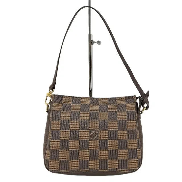 Louis Vuitton Trousse Makeup Cosmetic Pouch Damier Ebene in Brown from The Reluxe