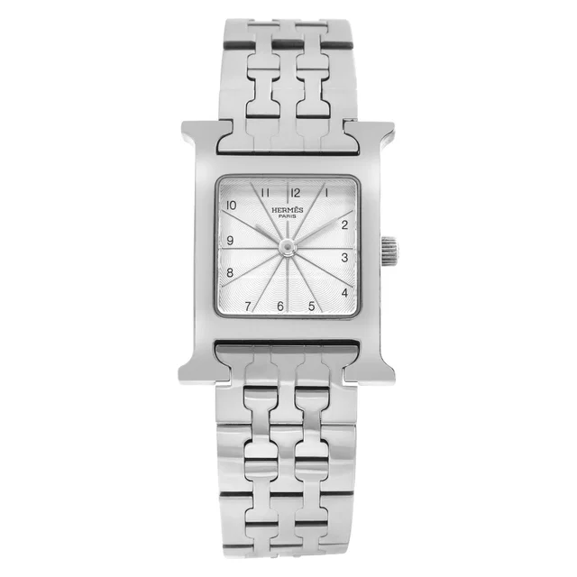 Hermès H watch 21mm hh1.210 in Stainless Steel from Gray And Sons