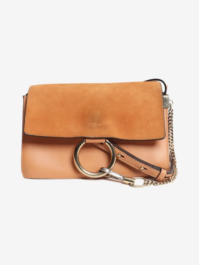 Chloé Peach Faye shoulder bag in Suede from Sign of the Times