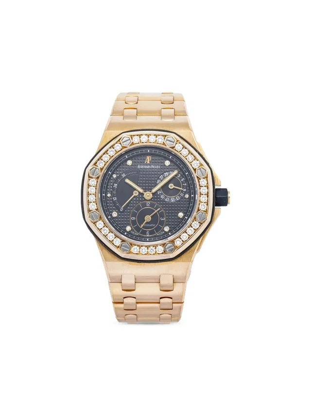 Audemars Piguet Royal Oak Offshore 40mm - men - Diamond/18kt Rose Gold/Sapphire Crystal - One Size - Black in black from Farfetch