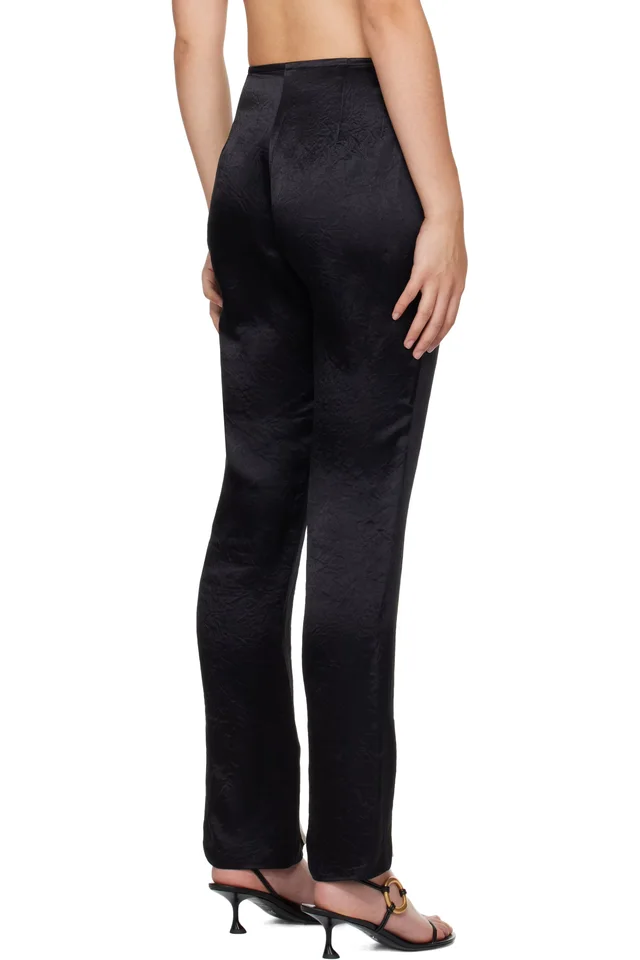 Nanushka Black Ratana Trousers, photo 3 of 4 from SSENSE