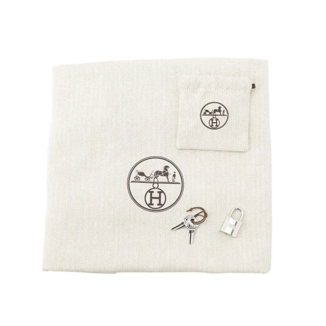 Hermès Picotin Lock Craie Taurillon Clemence Size MM in White Clemence leather from GALLERY RARE, photo 12 of 12