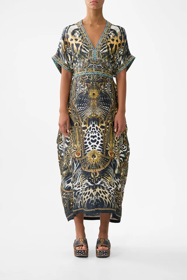 Camilla eBoutique SHORT SLEEVE KAFTAN WITH TIE WAIST FELINE FOLKLORE from CAMILLA, photo 1 of 1