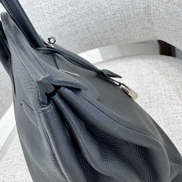 Hermès Birkin 35 Black Togo PHW Bag in Black Metal, togo leather from Reowned, photo 3 of 5