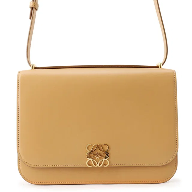 Loewe Goya Bag BrownA896N01X03 SilkCalf Leather Size Medium in Leather from GALLERY RARE