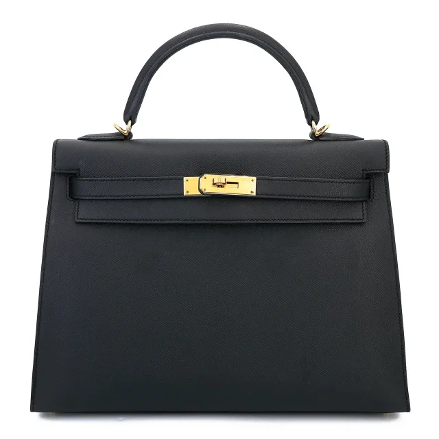Hermès Kelly 32 Sellier Noir (89) from Ginza Xiaoma