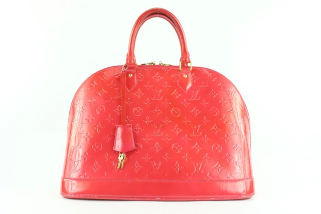 Louis Vuitton Alma GM Rose Indien Alma GM Bowler Bag in Pink Leather from Bagriculture