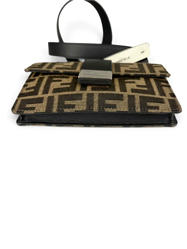 Fendi Jacquard Vitello Grace 1974 Baguette Belt Pouch in Canvas from Season 2 Consign, photo 7 of 10
