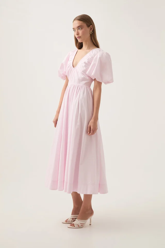 AJE Esmerie Midi Dress in Pink from Aje, photo 1 of 1