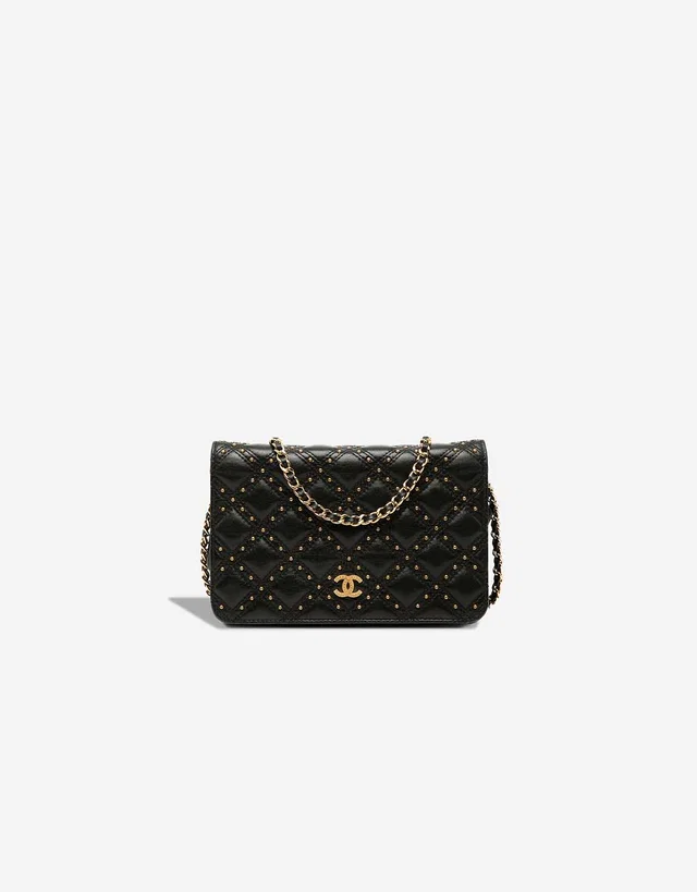 Chanel Wallet On Chain Lamb Black in Black Lambskin from SACLÀB