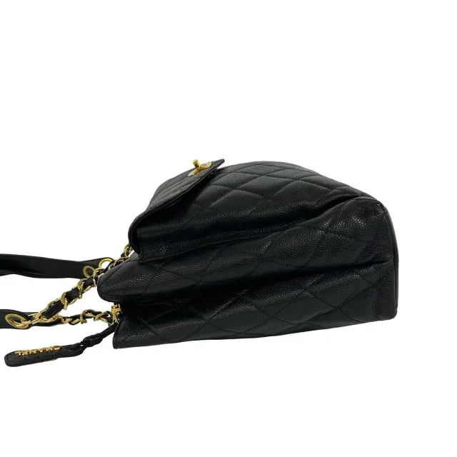 Chanel Matelasse Caviar 2way Shoulder Tote in Black Caviar leather from LuxUness, photo 5 of 10