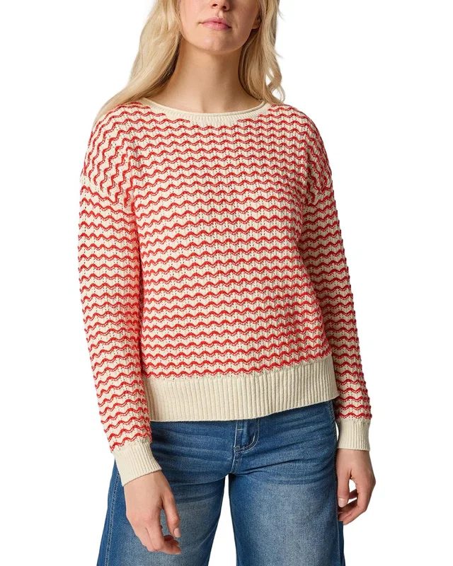 Lilla P Long Sleeve Zig Zag Sweater, image 1 of 1 from Rue La La