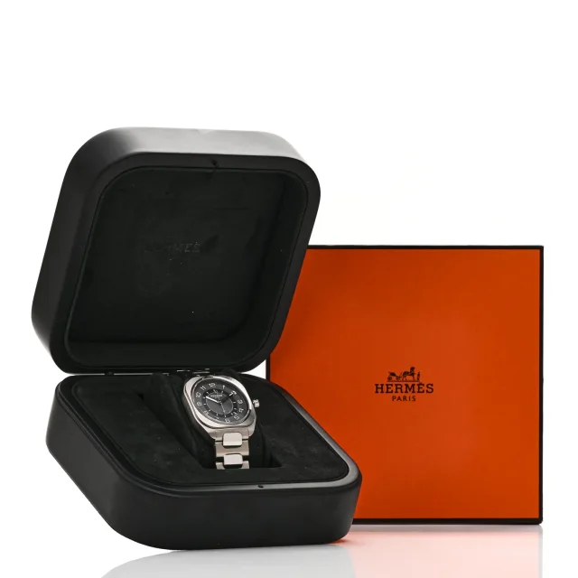 Hermès Titanium 39mm H08 Automatic Watch in Satin from FASHIONPHILE, photo 5 of 5