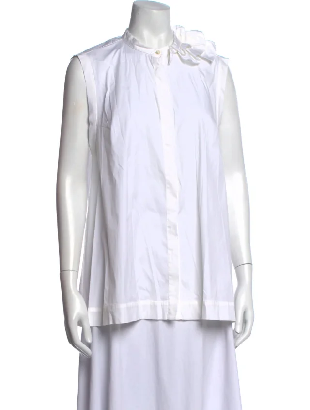 Brunello Cucinelli Sleeveless Top in white from The RealReal