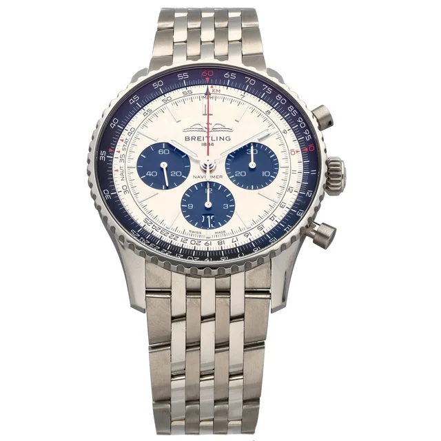 Breitling Navitimer B01 AB0138 43mm Stainless Steel Watch from H&T