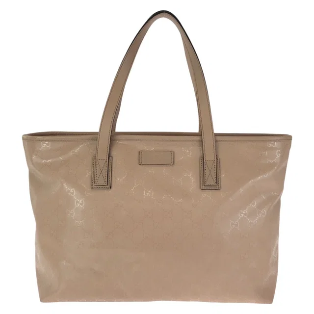 Gucci GG Supreme Pink Gold Tote Shoulder Bag in Pink from The Reluxe
