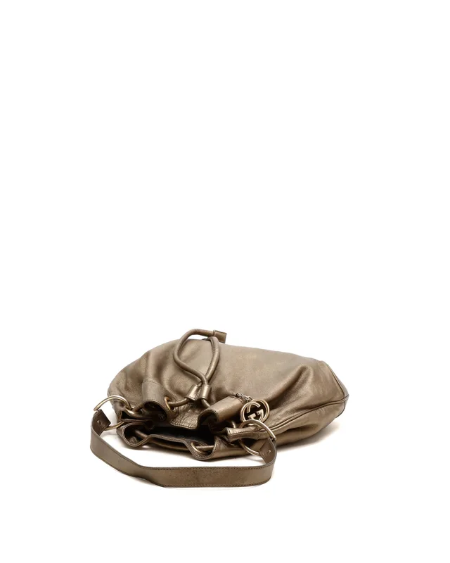 Gucci GG Drawstring Bucket Bag in Leather from A Retro Tale, photo 4 of 7