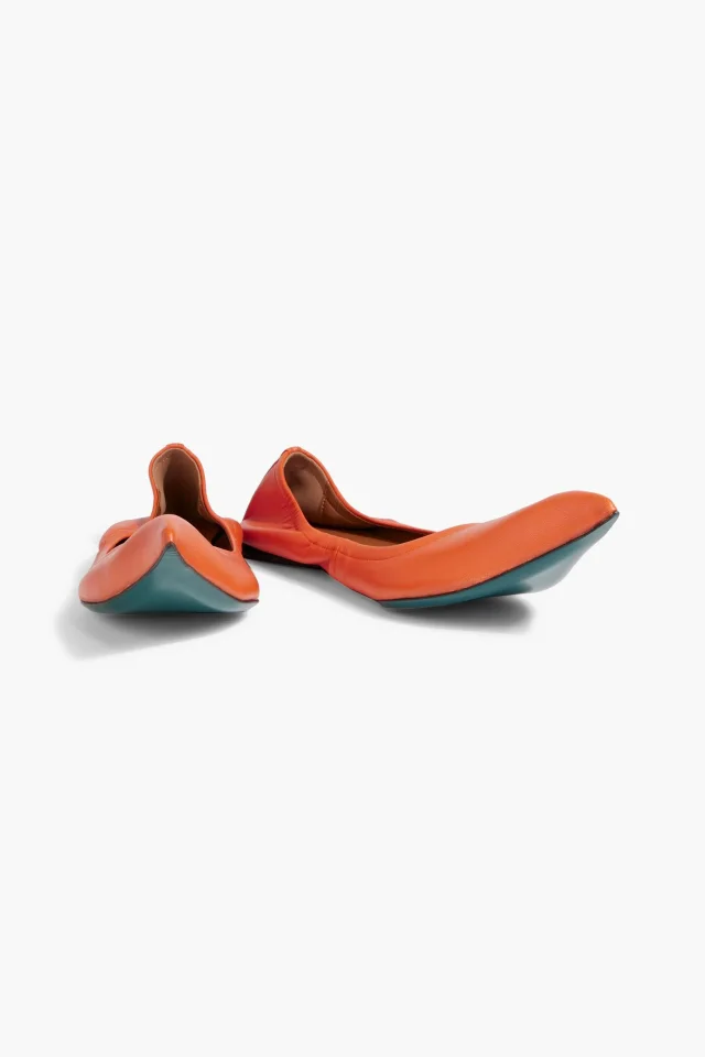 Marni Leather Point-Toe Flats, photo 2 of 4 from THE OUTNET