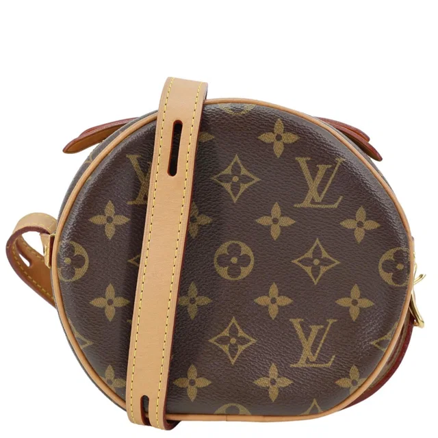 Louis Vuitton Boite Chapeau Souple PM Monogram Canvas Shoulder Bag Brown in Brown Coated canvas from Dallas Designer Handbags