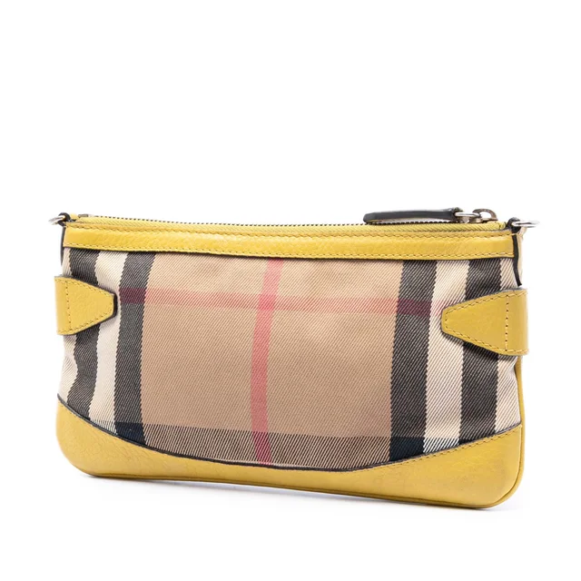 Beige Burberry House Check Canvas Bridle Langford Crossbody in Beige Canvas from Designer Revival, photo 2 of 6