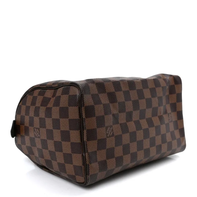 Louis Vuitton Damier Ebene Speedy 25 in Brown Canvas from FASHIONPHILE, photo 3 of 8