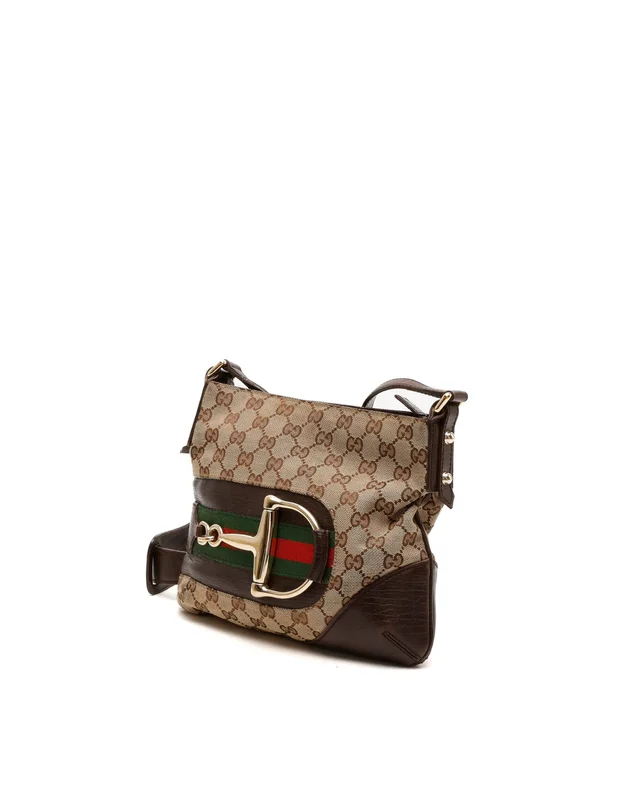 Gucci GG Horsebit Crossbody Bag in Canvas from A Retro Tale, photo 2 of 2