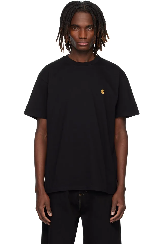 Carhartt Work In Progress Black S/S Chase T-shirt, image 1 of 1 from SSENSE