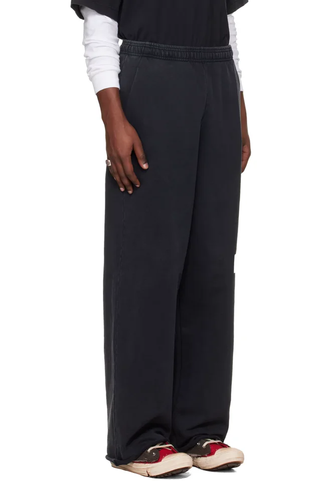 VETEMENTS Black Taped Sweatpants, photo 2 of 2 from SSENSE