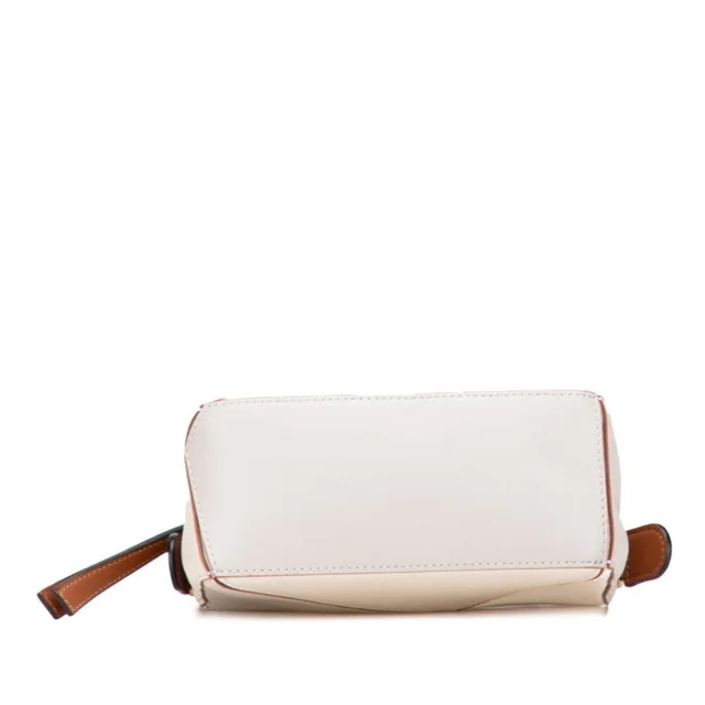 Loewe Anagram Logo Puzzle Bag Handbag Shoulder Gray Ivory White Brown Leather in gray|white Leather from Poshmark, photo 3 of 9