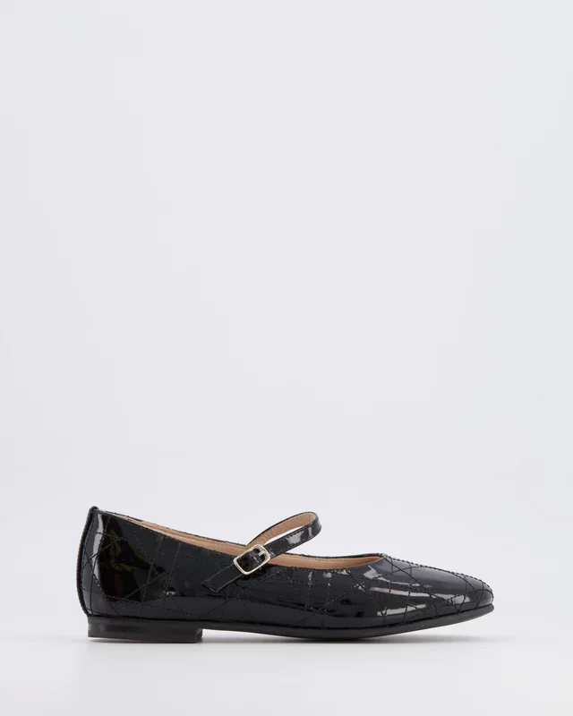 Dior Kids Black Patent Ballet Flat Shoes Size 33 in Black Patent leather from Sellier