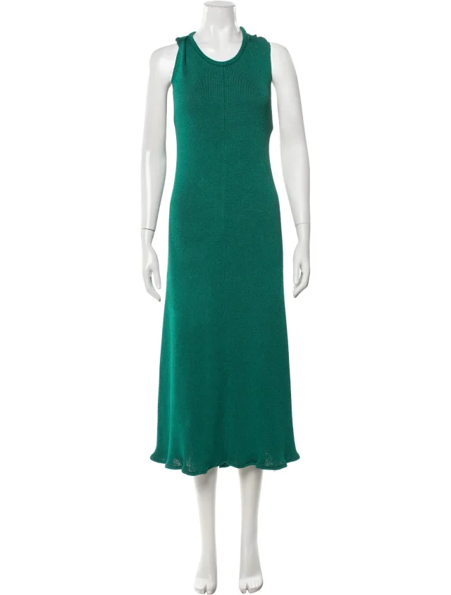 Proenza Schouler dresses in green from The RealReal