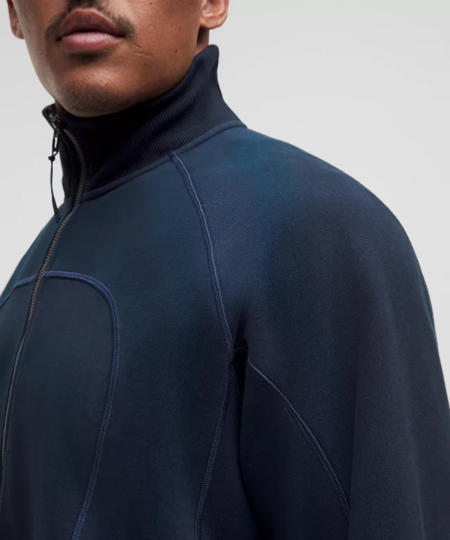 lululemon Faded French Terry Full-Zip Jacket *SLNSH Collection in Sun Fade True Navy, photo 6 of 11 from lululemon