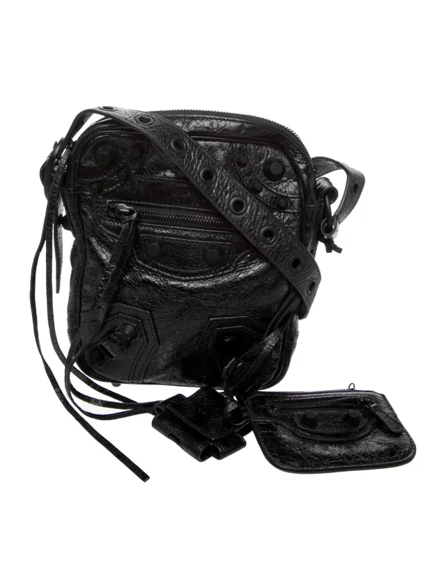 Balenciaga Leather Le Cagole Men's Crossbody in black Leather from The RealReal
