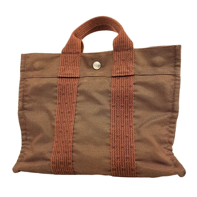 Hermès Herline Pm Nylon Tote Bag, Brown, Women's in brown|red Nylon from Grailed