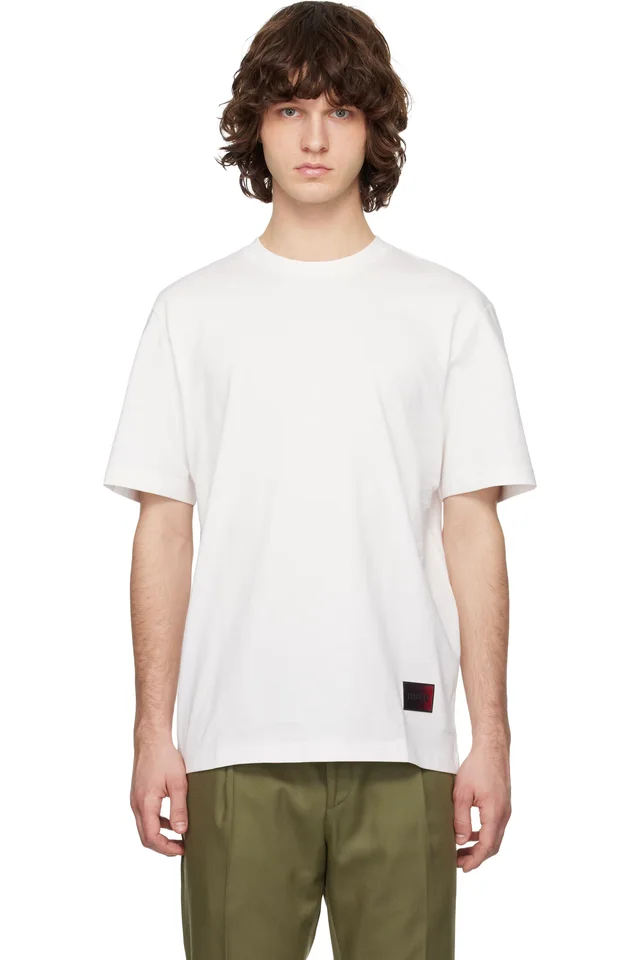 Hugo White Gradient-Logo T-shirt, image 1 of 1 from SSENSE