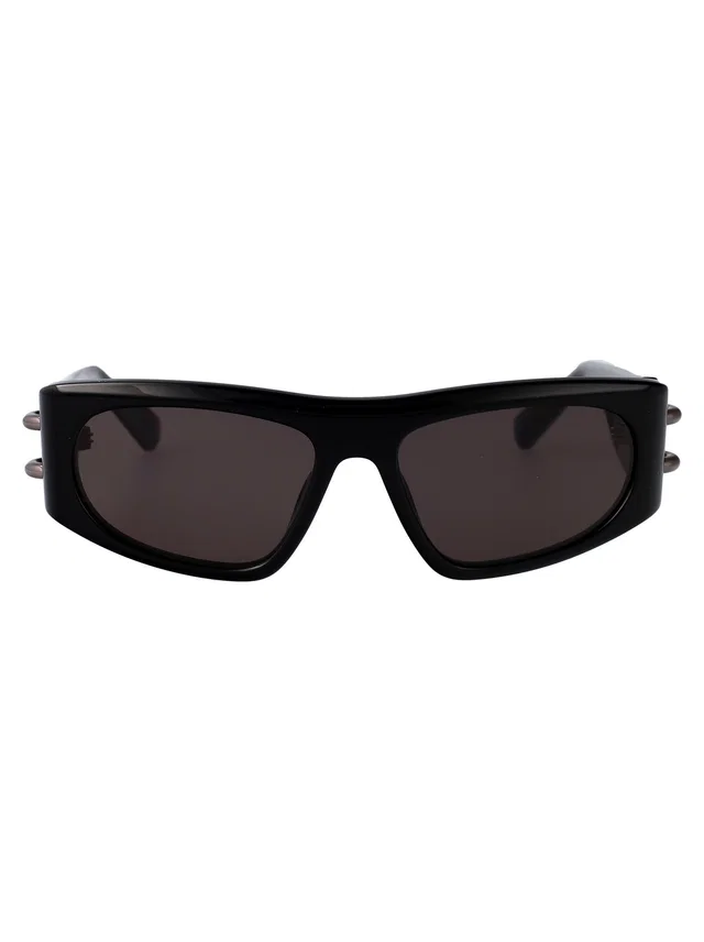Alexander McQueen Am0471s Sunglasses — Black Injected in Black from HEWI