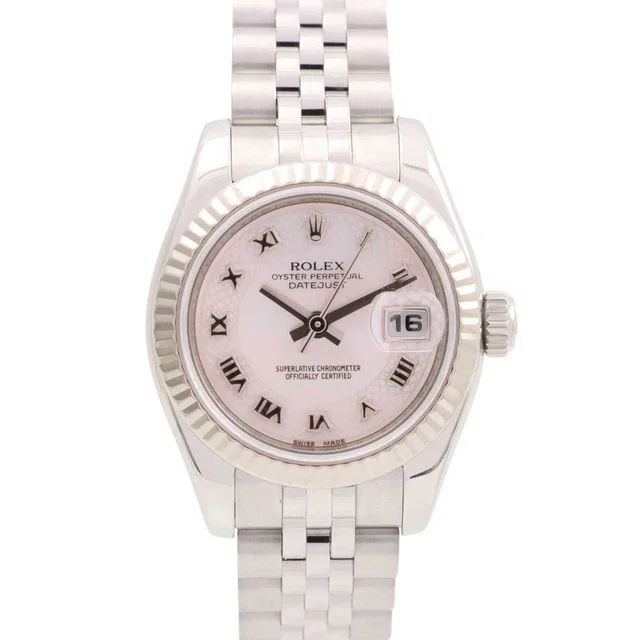 Rolex Datejust 26mm 179174NDR, circa 2007-2008, automatic, pink shell Roman numerals in Pink from VINTAGE QOO TOKYO