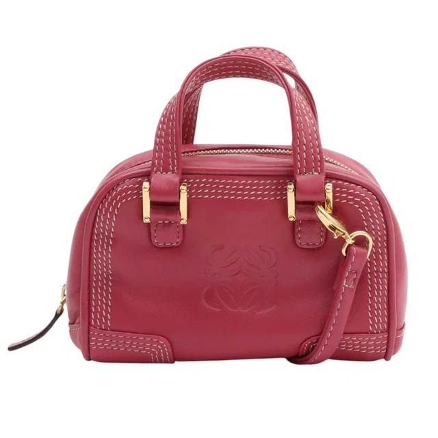 Loewe Micro Mini Amazona 2-Way Bag Pink in Pink Leather from VINTAGE QOO TOKYO