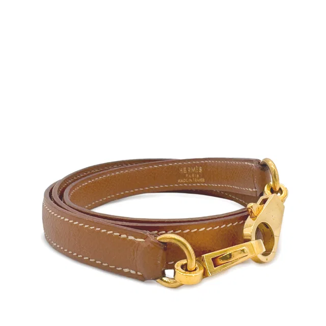 Hermès Kelly Bolide Gold Courchevel Shoulder Strap GHW in Gold from Luxury Promise
