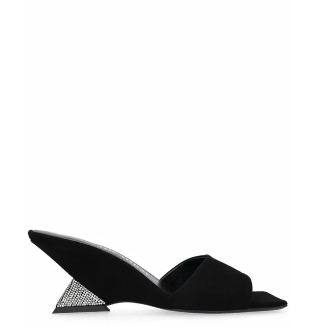 THE ATTICO Cheope Crystal Heel Mule 60, Black from Cultstatus, photo 1 of 1