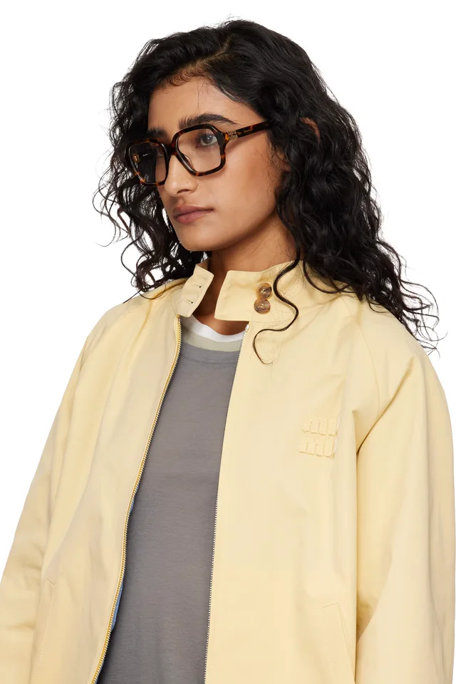 Miu Miu Eyewear Brown Square Glasses, photo 4 of 4 from SSENSE