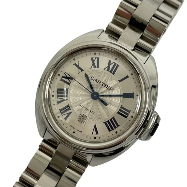 Cle de Cartier Watch Automatic Silver Colored in Silver from The Reluxe