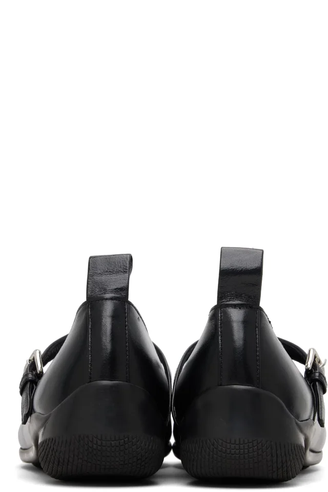 OPEN YY Black Badge Appliqué Flats, photo 2 of 5 from SSENSE