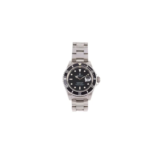 Rolex Submariner Date 40mm Watch Black Dial 16610 in Black from The Purse Affair